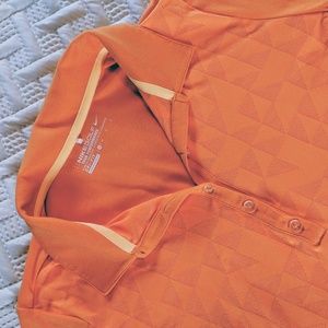 Nike Golf Dri Fit polo half button down shirt